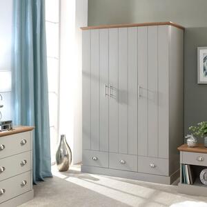 Kendal Triple Wardrobe, Grey