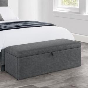 Sorrento Linen Ottoman