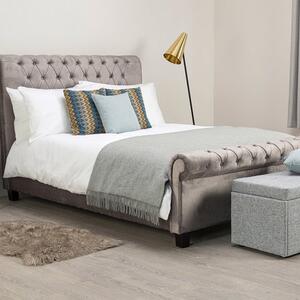 Orbit Velvet Upholstered Bed Frame