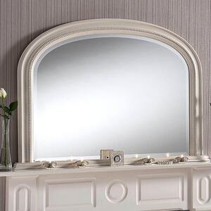 Yearn Beaded Curved Overmantel Wall Mirror