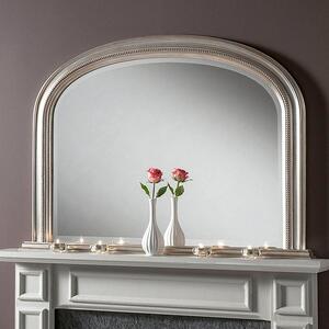 Yearn Beaded Curved Overmantel Wall Mirror