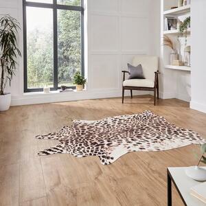 Faux Leopard Print Rug