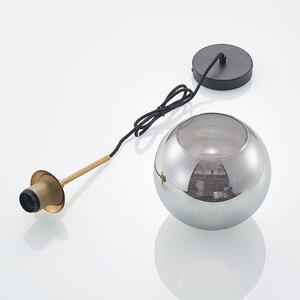 Lindby Jurian pendant light, smoked, bronze 1-bulb