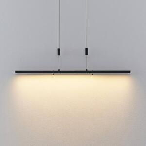 Lindby Berina LED hanging light, CCT, smoky glass