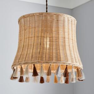 Fiesta Rattan Tassel Easy Fit Pendant Shade