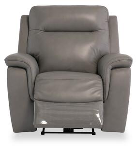 Walter Grey Leather Electric Reclining Armchair | Roseland Furniture