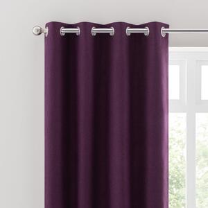 Luna Brushed Blackout Eyelet Curtains