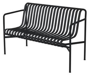 Palissade Bench with backrest - W 128 cm - R & E Bouroullec by Hay Grey/Black