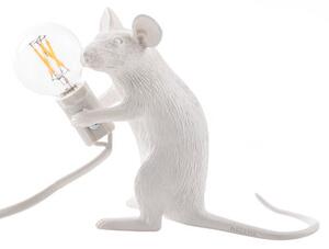 Mouse Sitting #2 Table lamp - / Mouse sitting by Seletti White