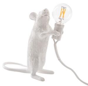 Mouse Standing #1 Table lamp by Seletti White