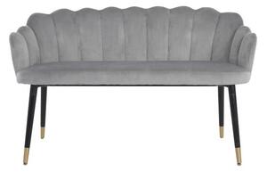 Vivian 2 Seater Dining Bench, Velvet, 134cm