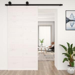 Barn Door White 100x1.8x214 cm Solid Wood Pine