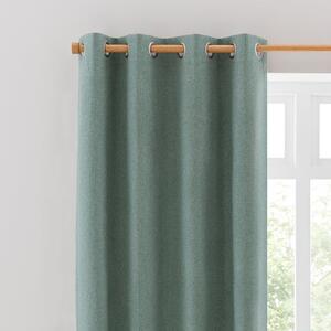 Luna Brushed Blackout Eyelet Curtains