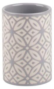 Geo Tile Grey Ceramic Tumbler