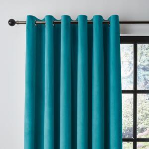 Recycled Velour Eyelet Curtains