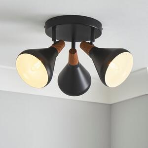 Elements Wolston 3 Light Semi Flush Spotlight