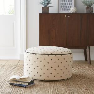 Bees Pouffe Natural