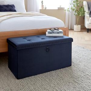 Velvet Rectangular Ottoman