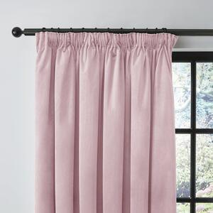 Recycled Velour Pencil Pleat Curtains