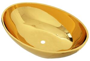 Wash Basin 40x33x13.5 cm Ceramic Gold