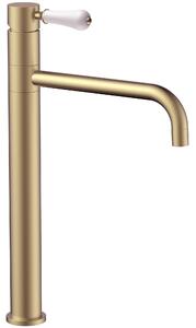 Bathroom faucet Rea Serra Brush Gold high