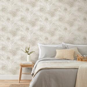 Textured Palm Natural Wallpaper