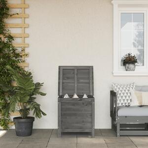 Garden Storage Box Anthracite 50x49x56.5 cm Solid Wood Fir