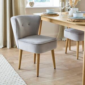 Eliza Dining Chair, Velvet Steeple Grey