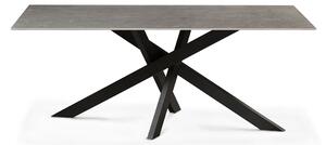 Harris Ceramic & Metal Dining Table | Grey | Seats 8