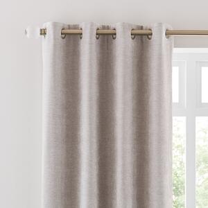 Vintage Chenille Eyelet Curtains Silver