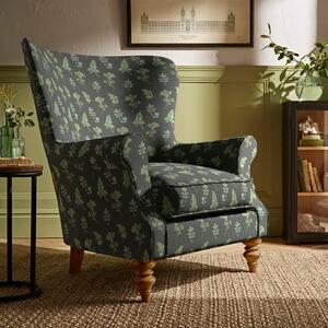 Charlbury Wing Chair, Marsh Botanical Print