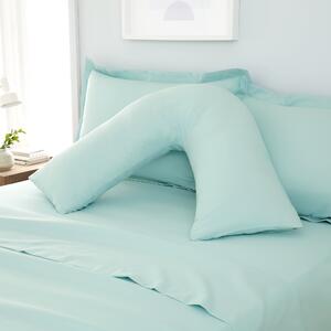 Fogarty Soft Touch V-Shape Pillowcase Duck Egg (Blue)