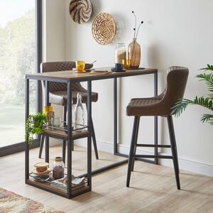 Fulton Rectangular Bar Table with 2 Montreal Bar Stools