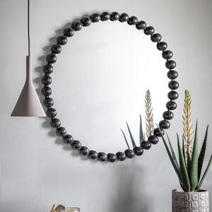 Annadel Beaded Round Wall Mirror