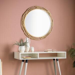 Madeira Art Deco Round Wall Mirror