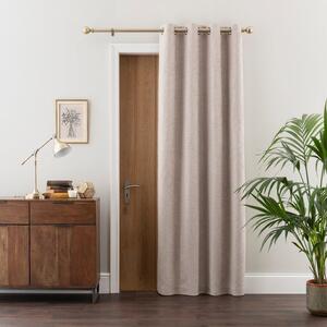 Textured Chenille Eyelet Door Curtain