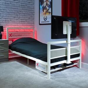 X Rocker White Basecamp Gaming Bed with TV VESA Mount