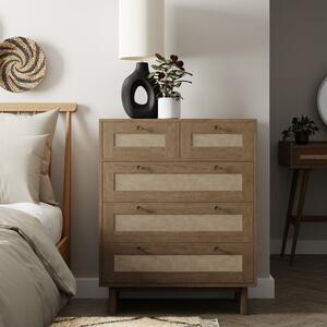 Indi 5 Drawer Chest, Mango Wood