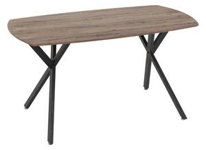 Athens 4 Seater Rectangular Dining Table, Oak Effect