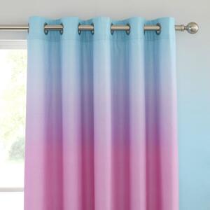 Catherine Lansfield Rainbow Ombre Clouds Eyelet Curtains