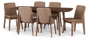 Kensington Rectangular Extendable Dining Table with 6 Chairs, Beech Wood