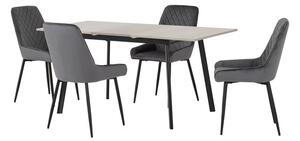 Avery Rectangular Extendable Dining Table with 4 Chairs