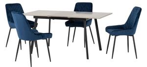 Avery Rectangular Extendable Dining Table with 4 Chairs