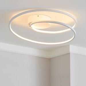 Menton Integrated LED Swirl Flush Ceiling Light