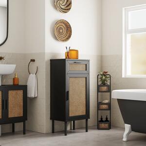 Winslow Medium Cabinet Black Rattan