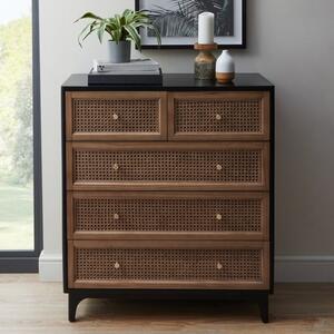 Franco 5 Drawer Chest, Black