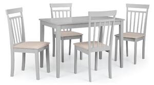 Taku Rectangular Dining Table with 4 Coast Chairs, Grey