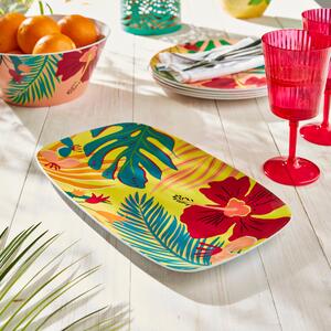 Summer Brights Long Serving Plate Yellow/Red/Green