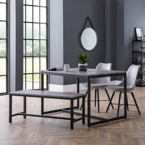 Staten 4 Seater Dining Table, Concrete