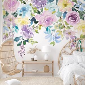 Watercolour Florals Wall Mural